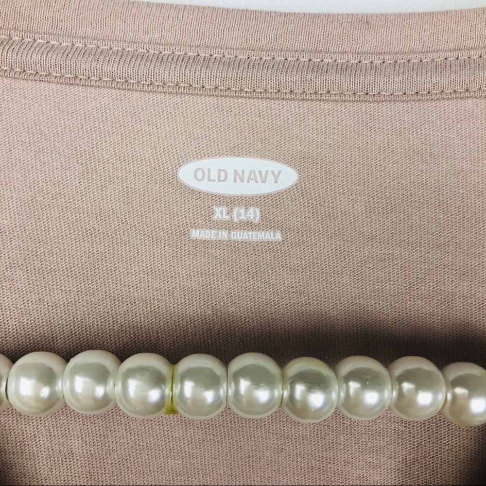 OLD NAVY | Long Sleeve Tan Shirt - Picture 3 of 5